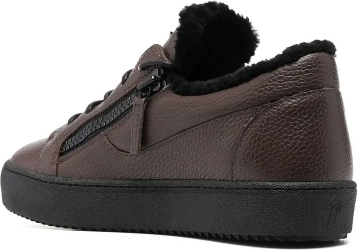 Leather Low Top Sneakers - Image 3