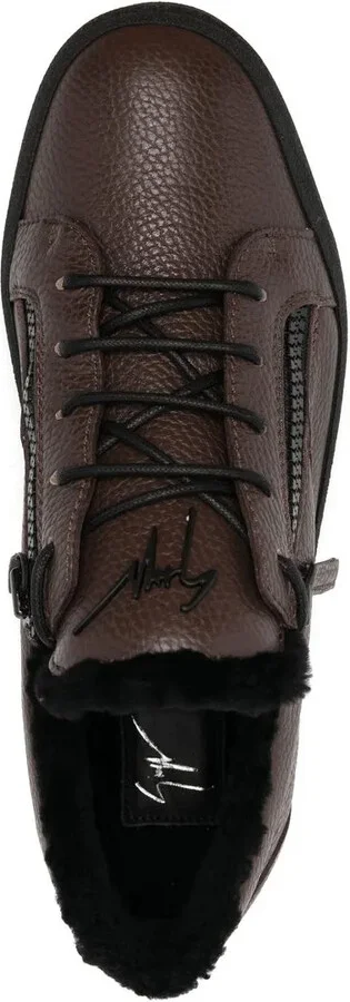 Leather Low Top Sneakers - Image 4