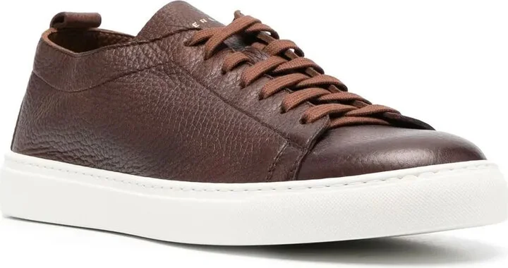 Leather Low-Top Sneakers - Image 2
