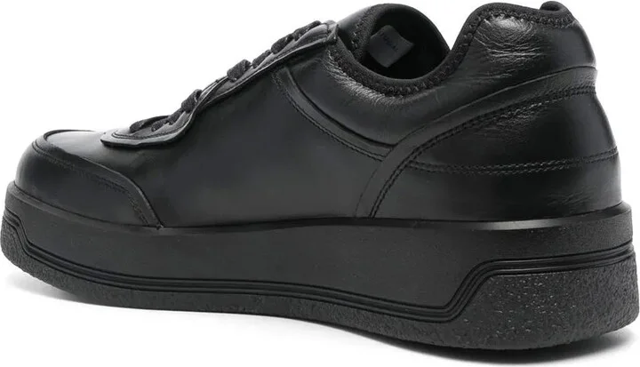 Leather Low-Top Sneakers - Image 3