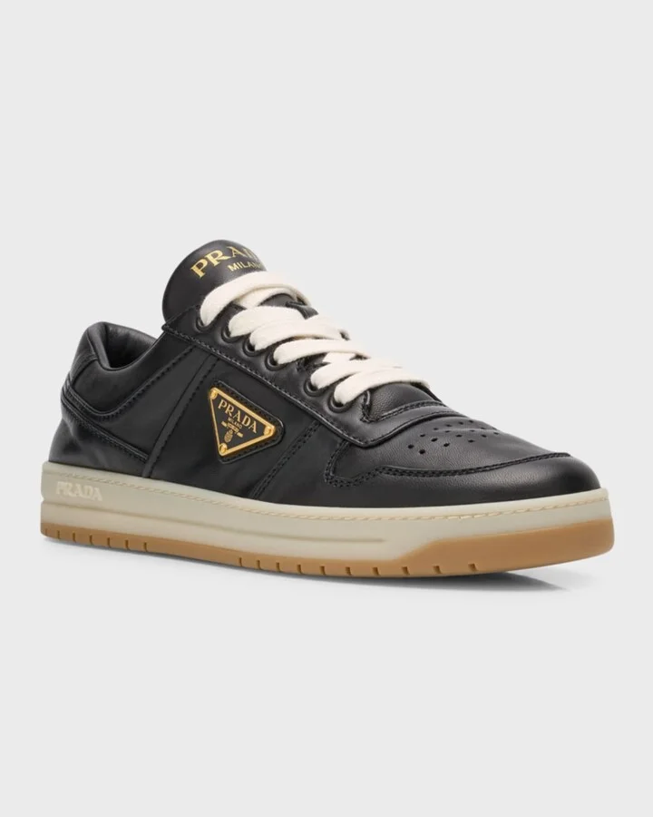 Leather Low-Top Sneakers - Image 3