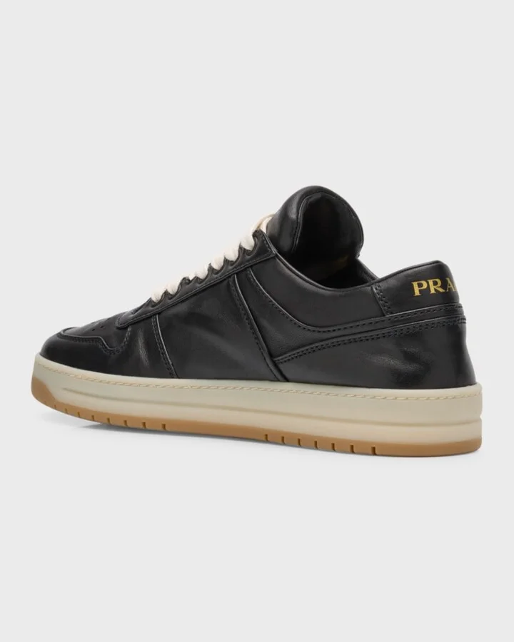 Leather Low-Top Sneakers - Image 4