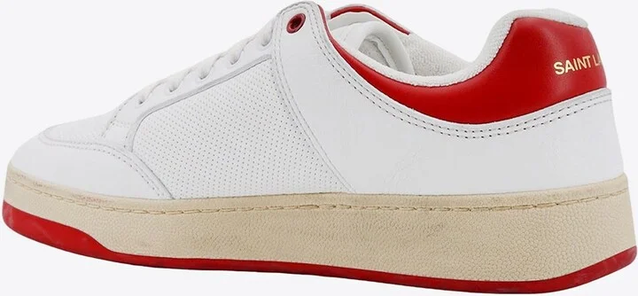 Leather Low-Top Sneakers with Logo - Image 2