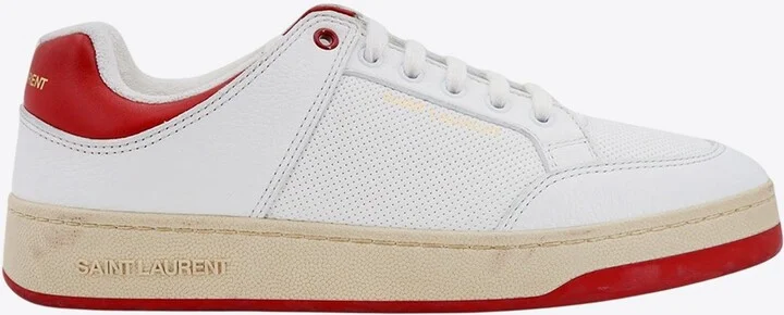 Leather Low-Top Sneakers with Logo
