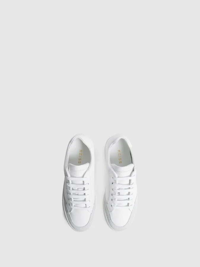 Leather Low Top Trainers - Image 3