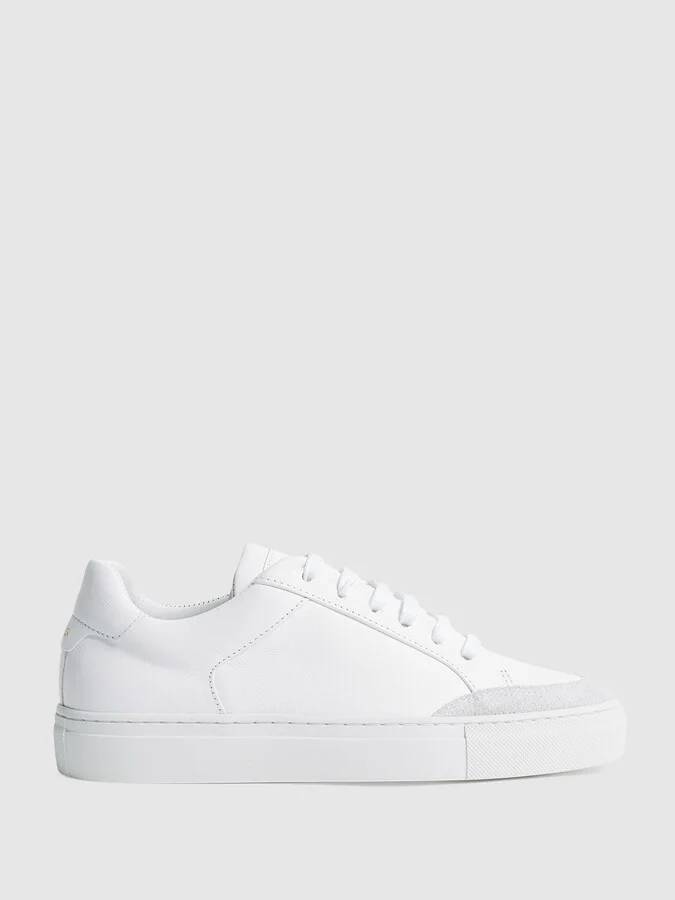 Leather Low Top Trainers
