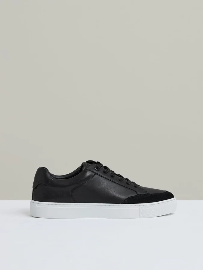 Leather Low Top Trainers