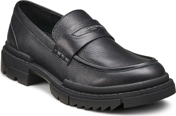 Leather Lug Sole Penny Loafer