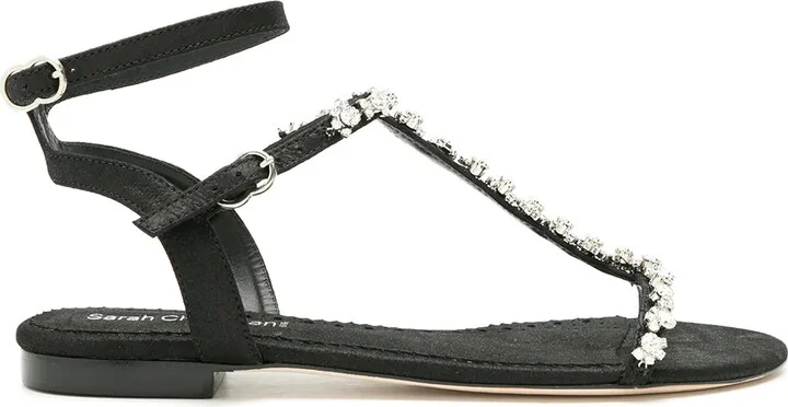 leather Lumière flat sandals