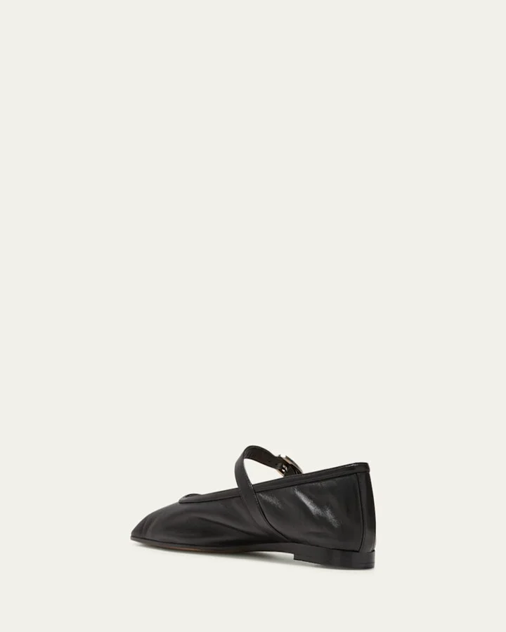 Leather Mary Jane Ballerina Flats - Image 4