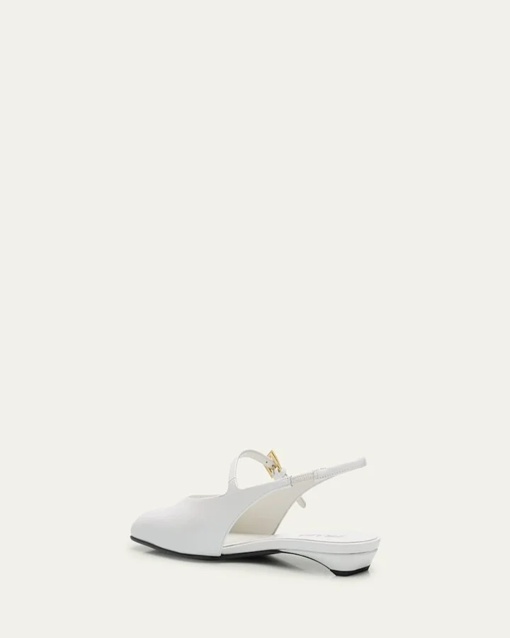 Leather Mary Jane Slingback Flats - Image 3