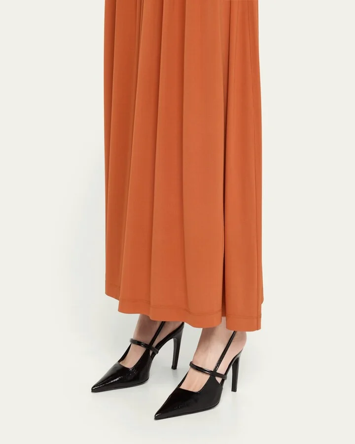 Leather Mary Jane Slingback Stiletto Pumps - Image 2