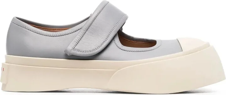 leather Mary Jane sneakers