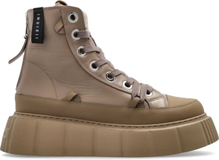 "Leather Matilda" Shoes, , - Beige
