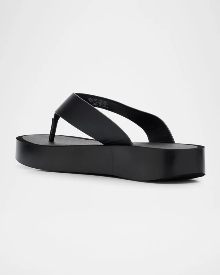 Leather Medallion Flip Flop Sandals - Image 11