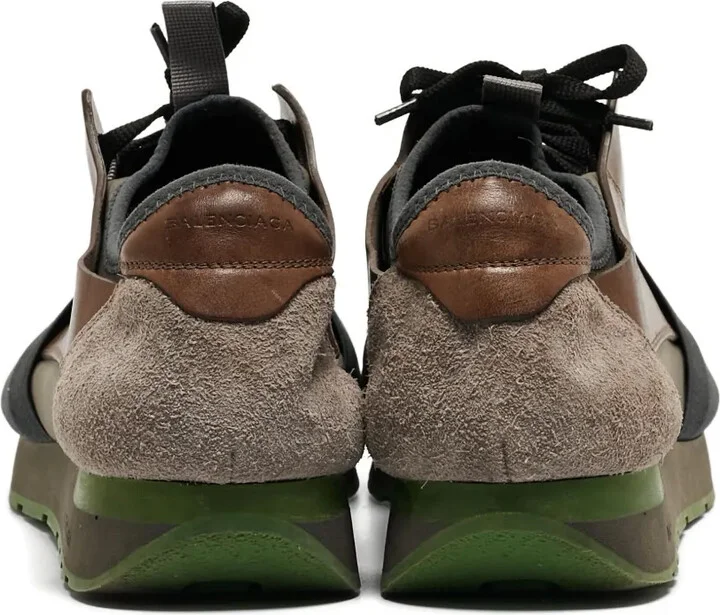 Leather-Mesh Sneakers - Image 3