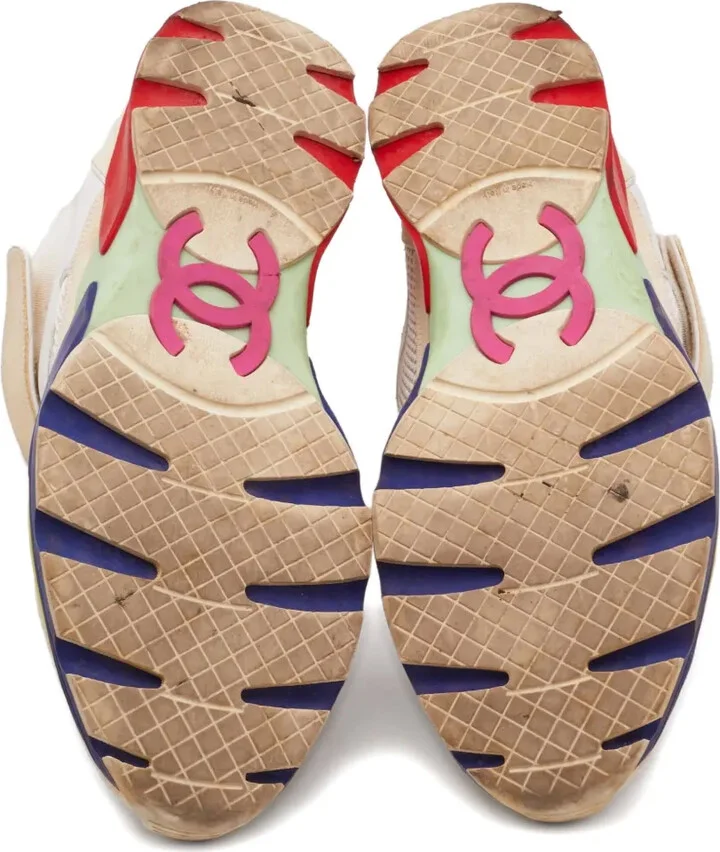 Leather-Mesh Sneakers - Image 4