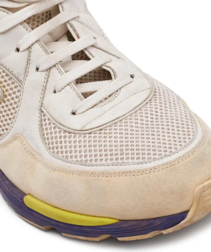 Leather-Mesh Sneakers - Image 5