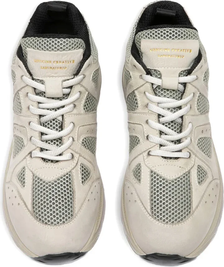 Leather Mesh Sneakers - Image 4
