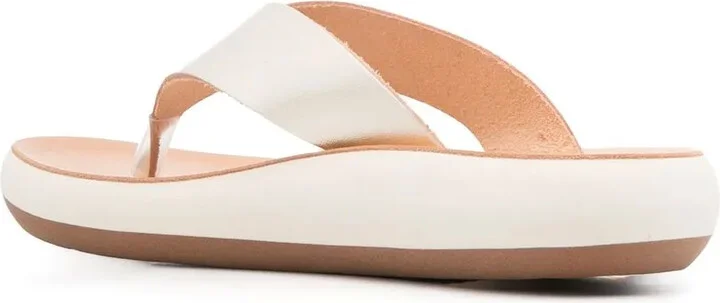 Leather Metallic Sandals - Image 3