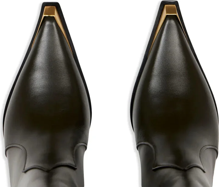 Leather Mic-Calf Boots - Image 4