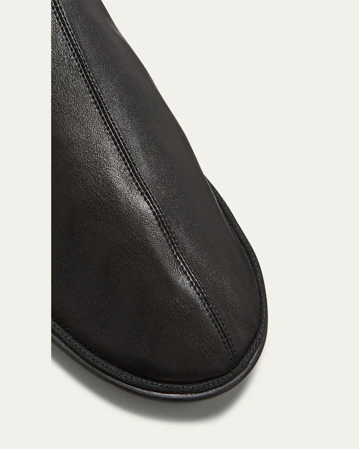 Leather Mid Sock Boots - Image 3