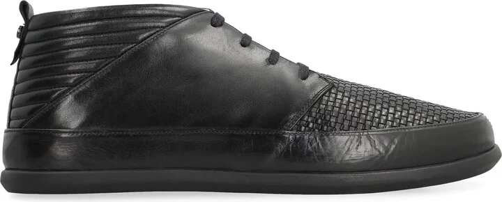 Leather Mid-top Sneakers - Image 2