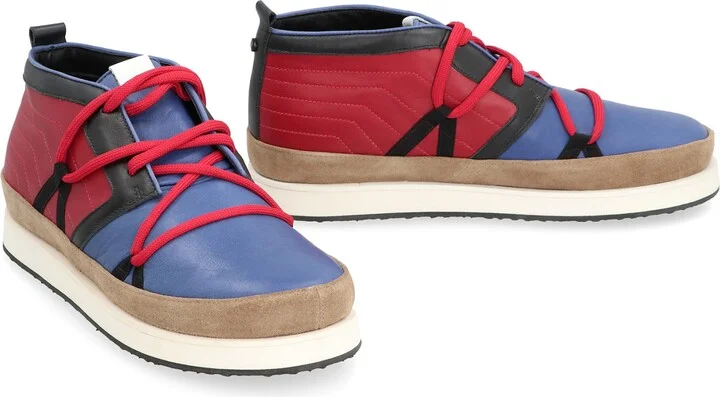 Leather Mid-top Sneakers - Image 3