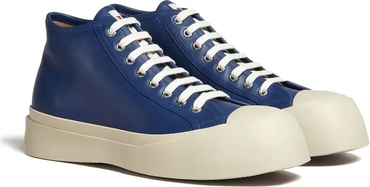 Leather Mid-Top Sneakers - Image 2