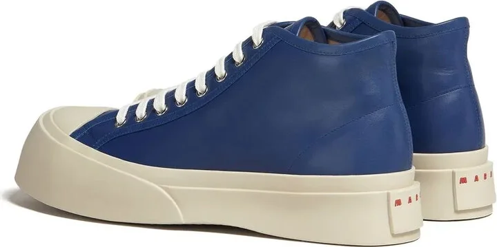 Leather Mid-Top Sneakers - Image 3