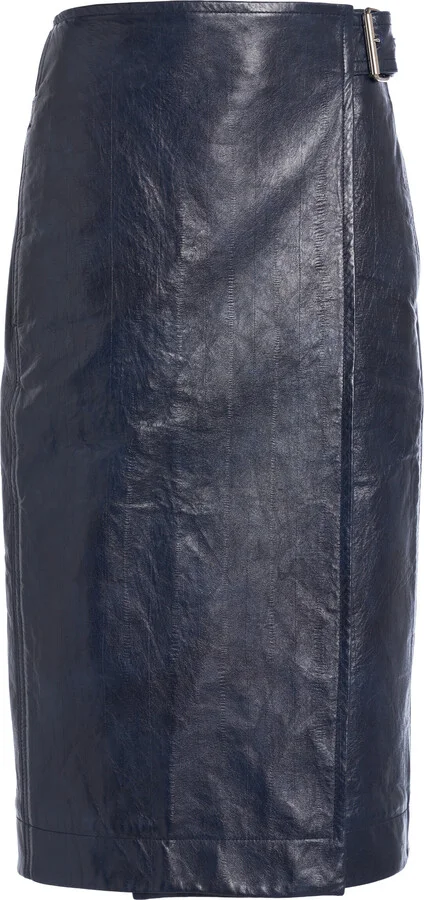 Leather Midi Pencil SkirtVeneta