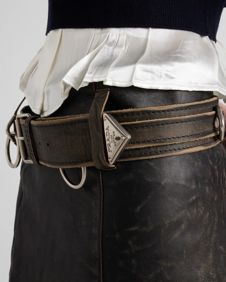 Leather miniskirt - Image 4