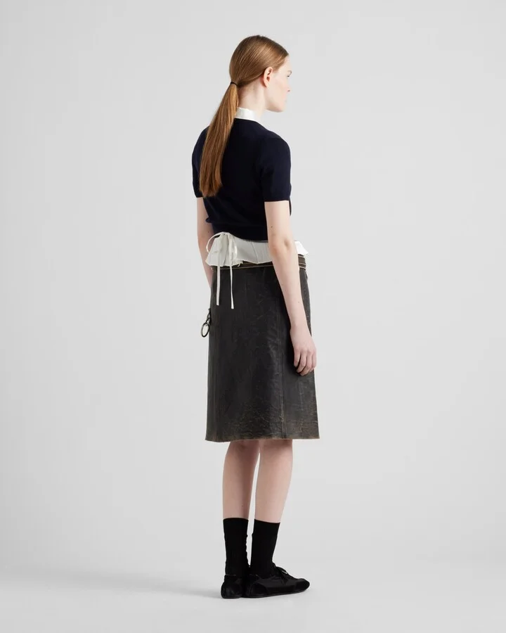 Leather miniskirt - Image 5
