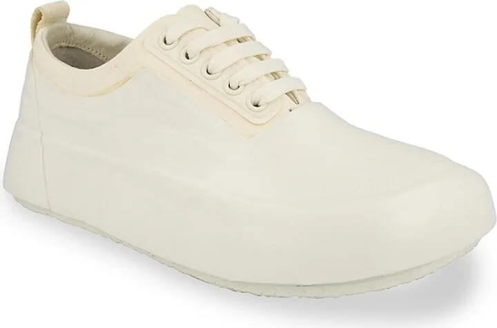 Leather Mix Low-Top Sneakers - Image 2