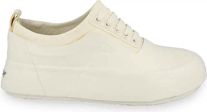 Leather Mix Low-Top Sneakers