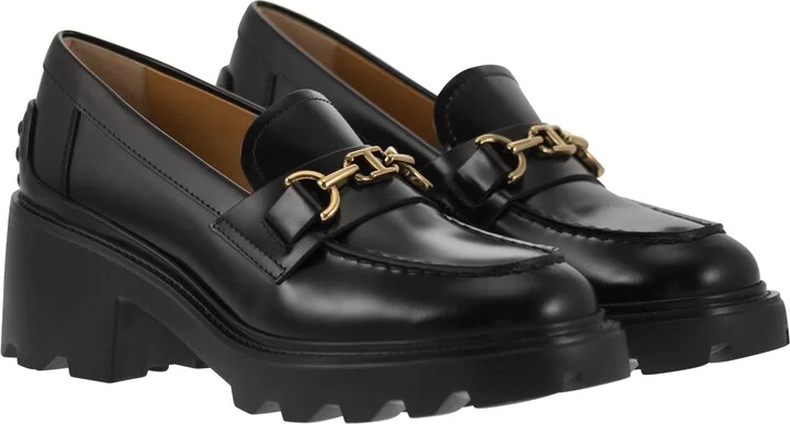 Leather Moccasin With Carrarmato Bottom - Image 4