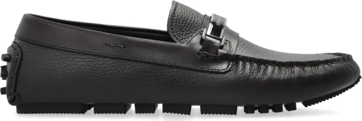 Leather Moccasins, , - Brown