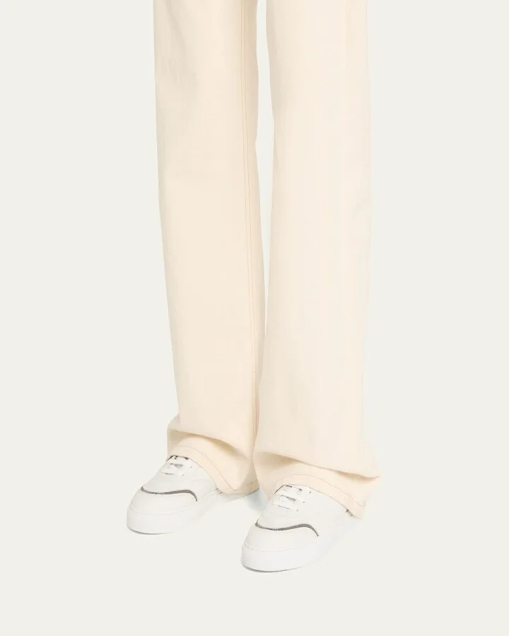 Leather Monili Low-Top Sneakers - Image 3