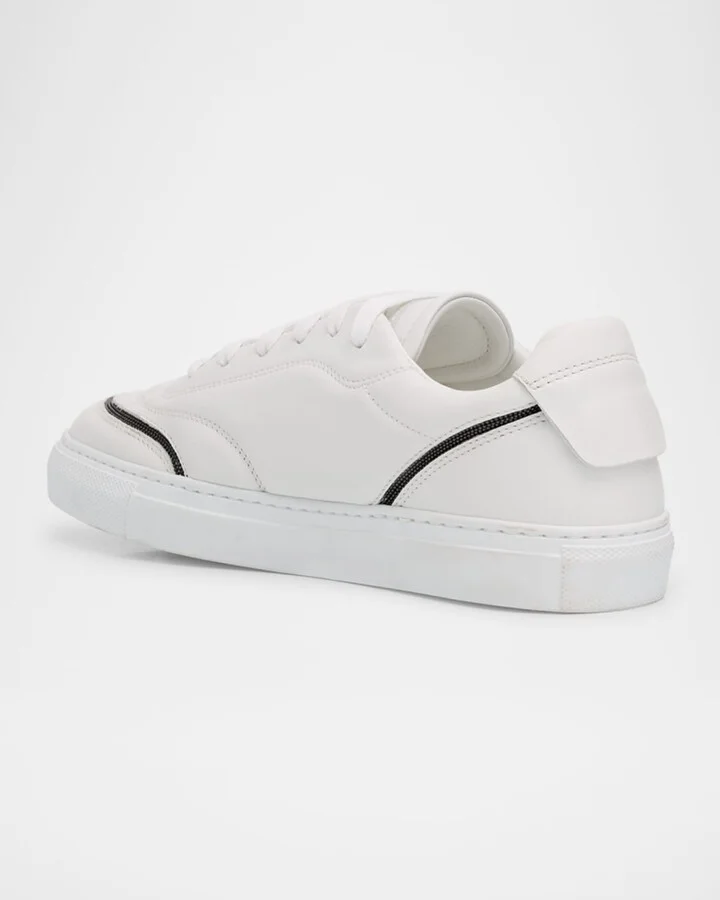 Leather Monili Low-Top Sneakers - Image 2