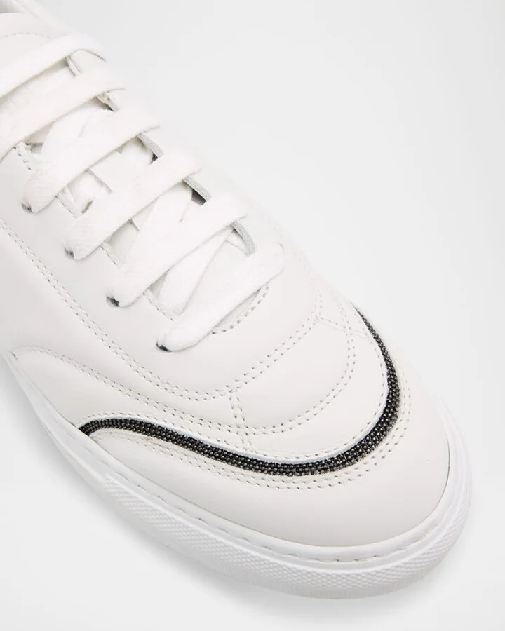 Leather Monili Low-Top Sneakers - Image 5