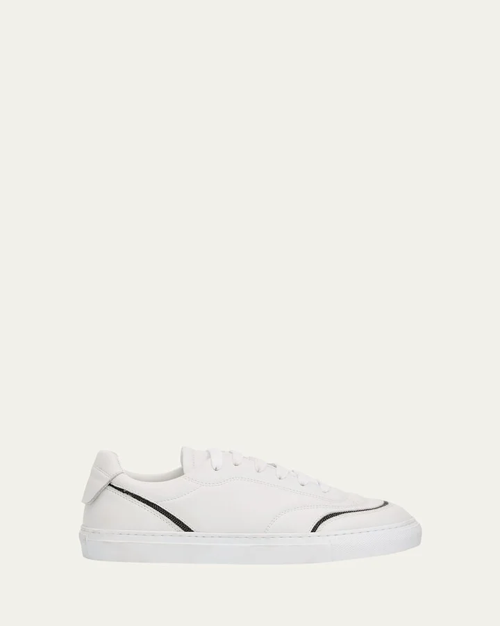 Leather Monili Low-Top Sneakers