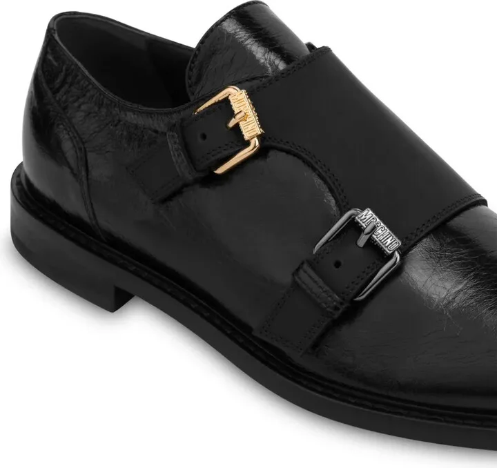 Leather Monk Shoes - Image 3