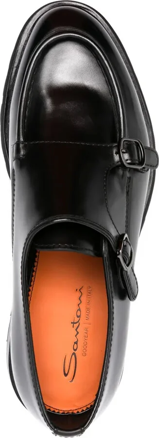 Leather Monk Shoes - Image 4