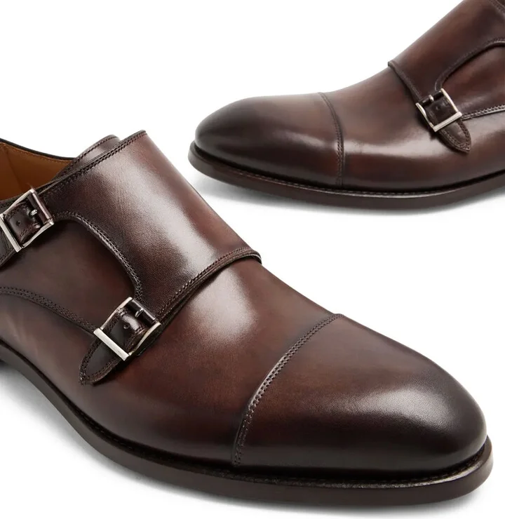 Leather Monk Shoes - Image 4