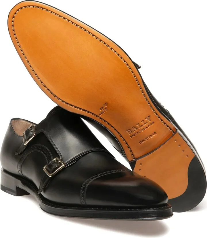 Leather Monk Shoes - Image 3