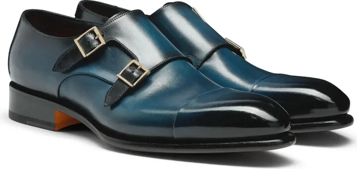 Leather Monk Shoes - Image 2