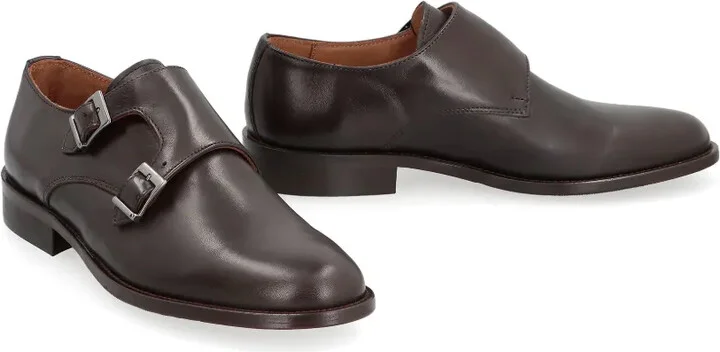 Leather Monk Shoes - Image 2