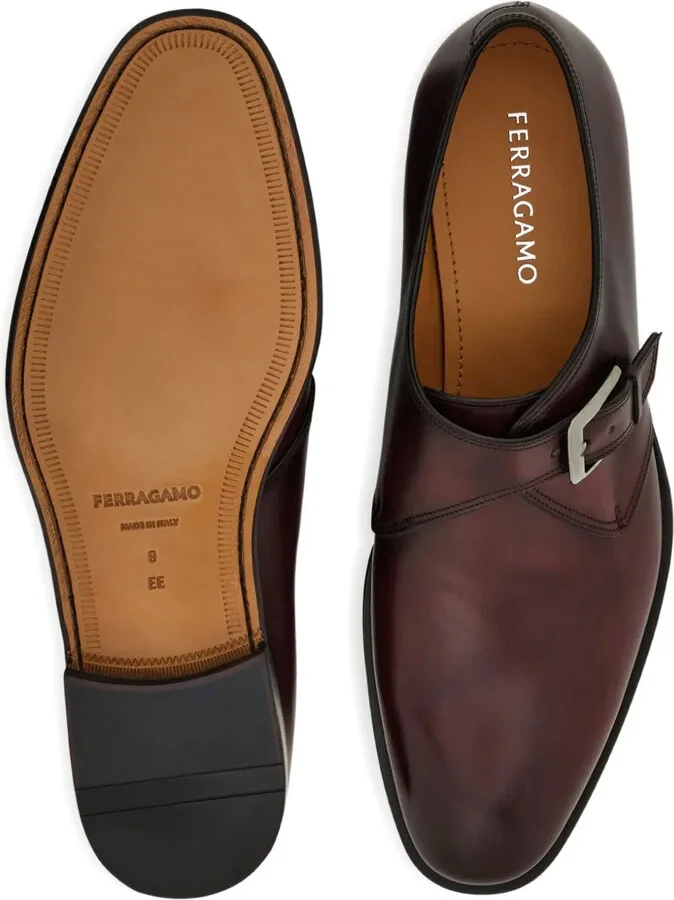 Leather Monk Shoes - Image 3