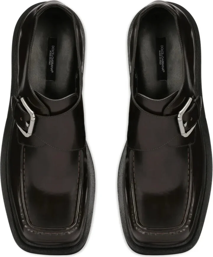 Leather Monk Shoes - Image 4