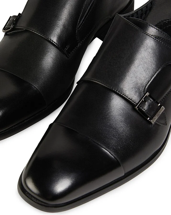Leather Monk Strap Shoes - Image 6